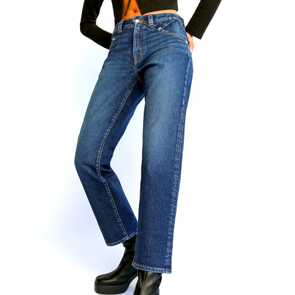 Nwt 350 Daily Blue By Adriano Goldschmied Nidra Slim Barrel Jeans 31